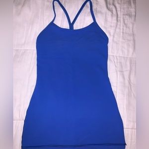 Lululemon size 2 Power Y tank royal blue